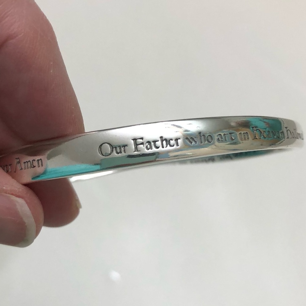 The Lord’s Prayer Mobius Strip Bracelet Sterling Silv… - Gem